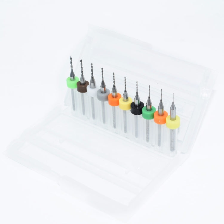 10pcs 0.3mm to 1.2mm PCB mini drill Bit tungsten steel carbide for