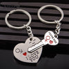 Fashion Heart Key Ring Silver Color Lovers Love Key Chain Valentine