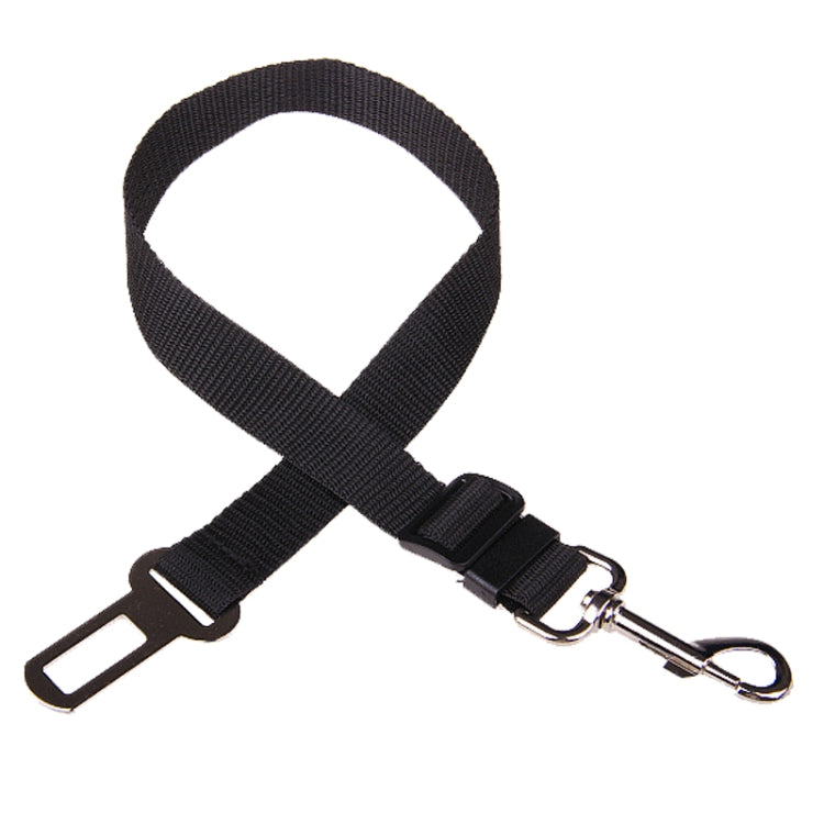 Nylon Harness Leash Clip Pet Dog Car Seat Belt Security Belt, Black, Blue, Red