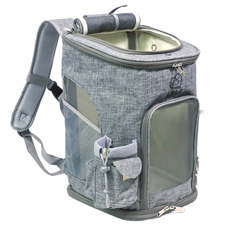 LDLC Pets Going Out Portable Foldable Breathable Backpack, M Light Gray, M Light Pink, M Ginger Yellow
