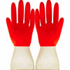 1 Pair Household Two-color Washing Gloves Housework Cleaning Laundry Dishwashing Latex Gloves