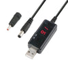 USB Boost Cable 5V Step Up to 9V 12V Adjustable Voltage Converter 1A