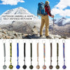 Outdoor Security Protection Black Monkey Fist Steel Ball Bearing Self Defense Lanyard Survival Key Chain