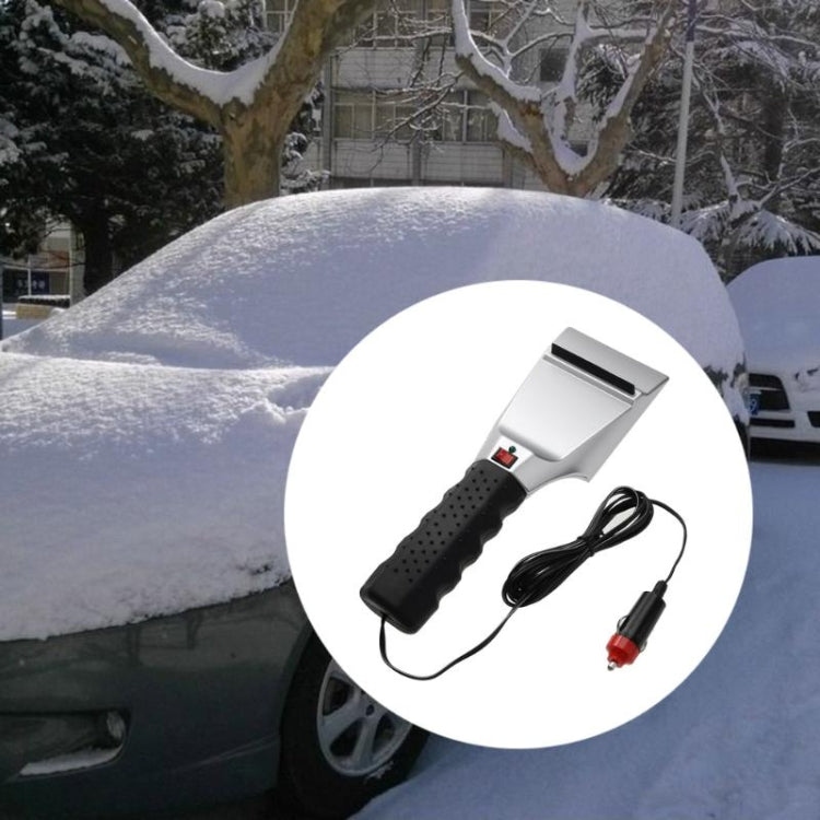 12V Electric Heated Car Ice Scraper Automobiles Cigarette Lighter