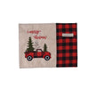 Christmas Decorations Red And Black Plaid Car Christmas Placemat Cartoon Tablecloth Table Mats, Red And Black Plaid Mats