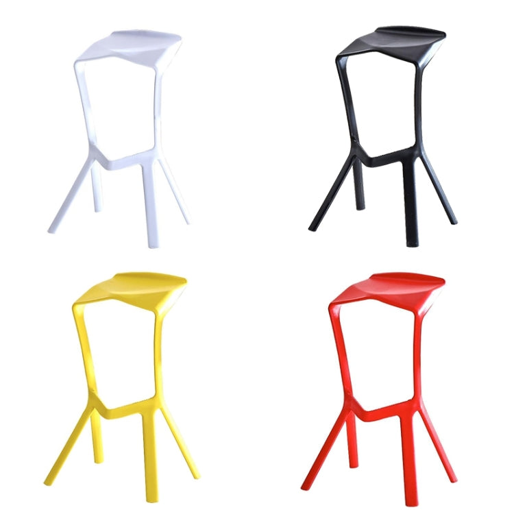 Simple Personality High Bar Stool Plastic Bar Chair Cafe Nordic Geometry Chair