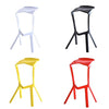 Simple Personality High Bar Stool Plastic Bar Chair Cafe Nordic Geometry Chair