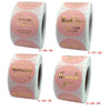 Roll Pink Hot Stamping Thank You Sticker Self-Adhesive Film Sticker  Envelope/Holiday Gift Decoration, C-06-38, C-07-38, C-08-38, C-09-38