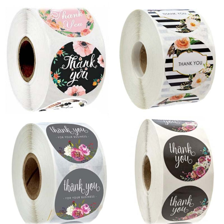 Roll Flower Decoration Thank You Seal Sticker Envelope Decoration Wedding Decoration, A-17, A-18, A-19, A-20