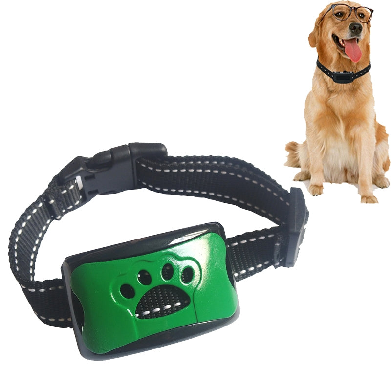 Rechargeable Waterproof Intelligent Identification Automatic Lock Bark Stop(Green)