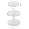 Kitchen Transparent Rotatable Condiment Storage Turntable Double-Layer Multi-Function Shelf, Multi-Function Shelf