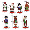 Christmas Festival Decorations Wooden Figure Desktop Decoration, Santa Claus Tree, Snowman Snowflake, Elk Gift, Snowman Tree, Santa Claus Gift, Elk Wreath, Penguin