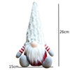 Christmas Decorations Santa Claus Faceless Doll Decoration Gift, Red, Gray
