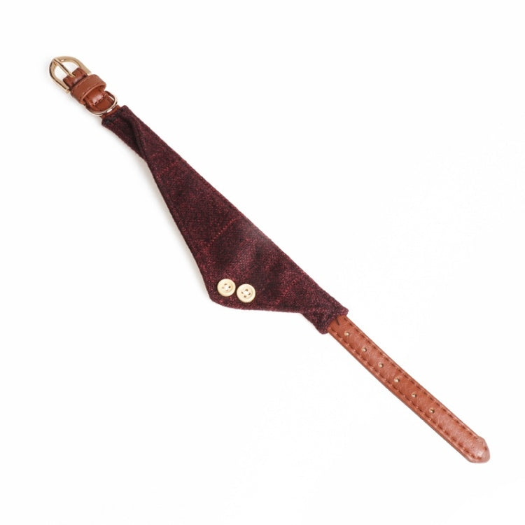 Dog Collars Pet PU Triangle Collars, 1.3x34cm, 1.3x42cm, 1.5x47cm