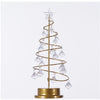 LED Wrought Iron Night Light Crystal Christmas Tree Light Room Decoration Small Table Lamp