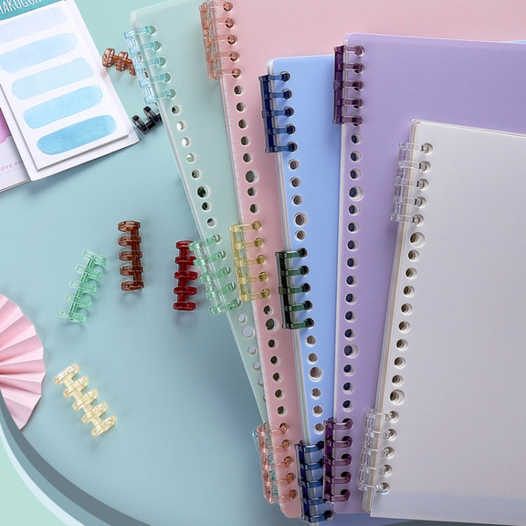 KW-TRIO5 10pcs Grommet Binder Segmented Plastic Binding Rings, 10mm, 12mm