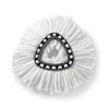 4 PCS Rotating Triangle Cotton Yarn Mop Head Mop Replacement Cloth For O-Cedar/Vileda, Mop