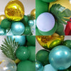 Jungle Theme Party Decoration Balloon Chain Set Teak Blue Dark Green Balloon Party Decoration Props, Jungle Theme Party Decoration Balloon