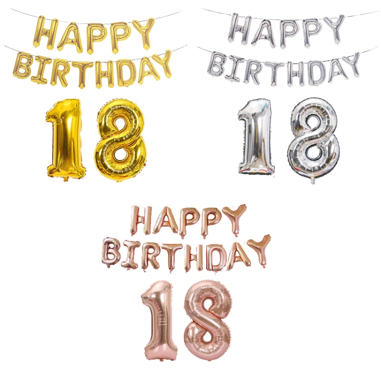 Birthday Decoration Aluminum Foil Balloon 40 Inch Big Number Aluminum Foil Balloon Decoration Set, 18, 21, 30, 40, 50, 60