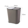 Dry And Wet Classification Press Trash Can Household Kitchen Paper Basket, Blue, White, Gray, Beige