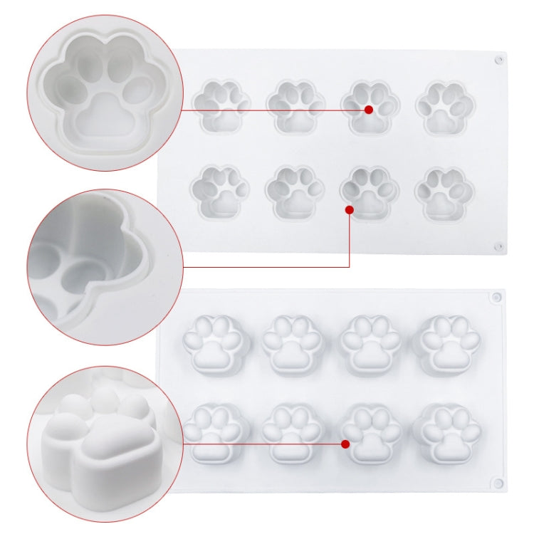 DIY Animal Claw Shape Candle Glue Cake Jelly Pudding Silicone Mold, 8 Cat Claws, Cat Claw MC-05, M Dog Paw, Single Dog Paw, 8 Large Cat Claws