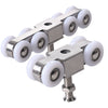 Stainless Steel Sliding Door Hanging Wheel Silent Smooth And Wear-Resistant Sliding Door Pulley Nylon Hanging Rail, 4 Wheels