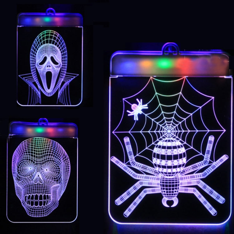 LED Halloween Light String Masquerade Party Decoration Lamp, Colorful Light, Warm White Light