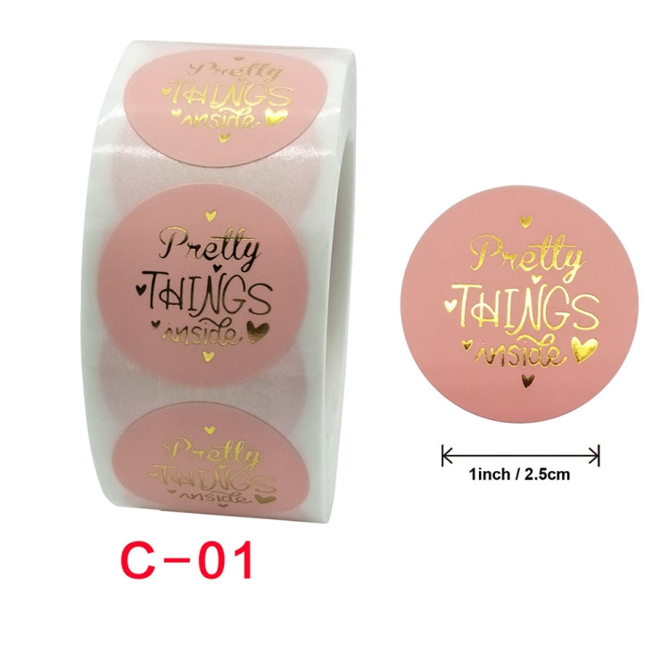 5 PCS Envelope Seal Sticker Gift Decoration Stamping Sticker, C-01 Sticker