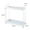 Home Storage Rack Bathroom Narrow Side Shelf, Small (White), Large (White), Small (Black), Large (Black)
