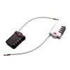 Zinc Alloy Red Dot Luggage Small Padlock Small Mini Code Lock, Black, Silver