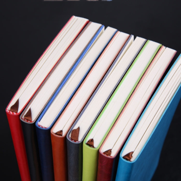 Notebook Student Notepad Diary Book Business Record Book PU Notebook, A5 Plain Weave Blue, A5 Plain Weave Cockscomb Red, A5 Plain Charred Tea Brown, A5 Plain Weave Black, A5 Plain Weave Bitter Tea Red, A5 Plain Weave Nile Blue, A5 Plain Weave Horn Gray...