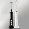 Whisk Household Electric Baking Mini Wireless Hand-Held Charging Stirrer Milk Frother, White, Black