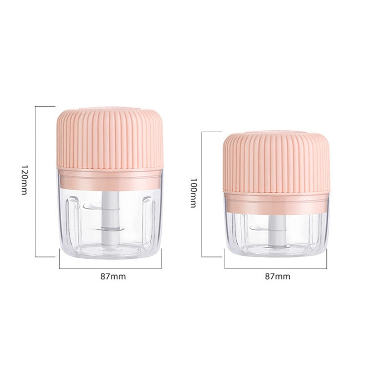 Household Vegetable Cutting Electric USB Garlic Masher Baby Mini Cooking Machine Baby Food Supplement Machine, 250ml, 100ml + 250ml, 100ml