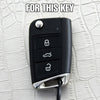 Silicone Key Case Cover for Volkswagen Polo Golf 7/ Skoda, Silicone Key Case