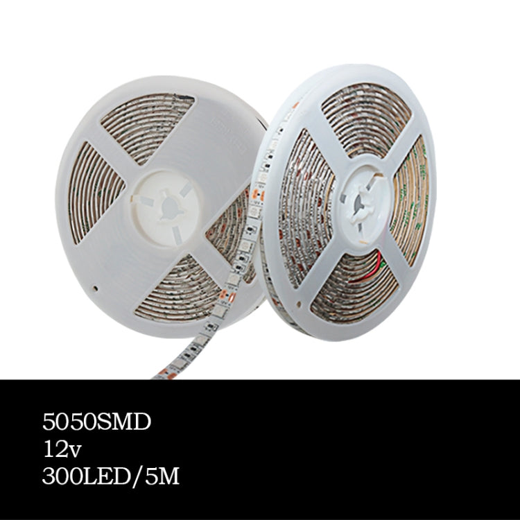 5m 300 LEDs SMD 5050 Full Spectrum LED Strip Light Fitolampy Grow Lights for Greenhouse Hydroponic Plant, Waterproof