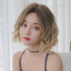 Wigs Women Full Top Short Curly Hair Simulation Chemical Fiber Headgear Natural Lifelike Short Round Face