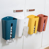 Household Wall-Mounted Paper Towel Extraction Box Kitchen Debris Sorting Box Garbage Bag Plastic Bag Storage Box, Yellow, White, Dark Blue, Brown