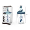 Children Cartoon Marine Animal Straw Drinking Cup Safe And Environmentally Friendly Plastic Drinking Cup, Navy Blue, Light Blue, Pink, Light Grey