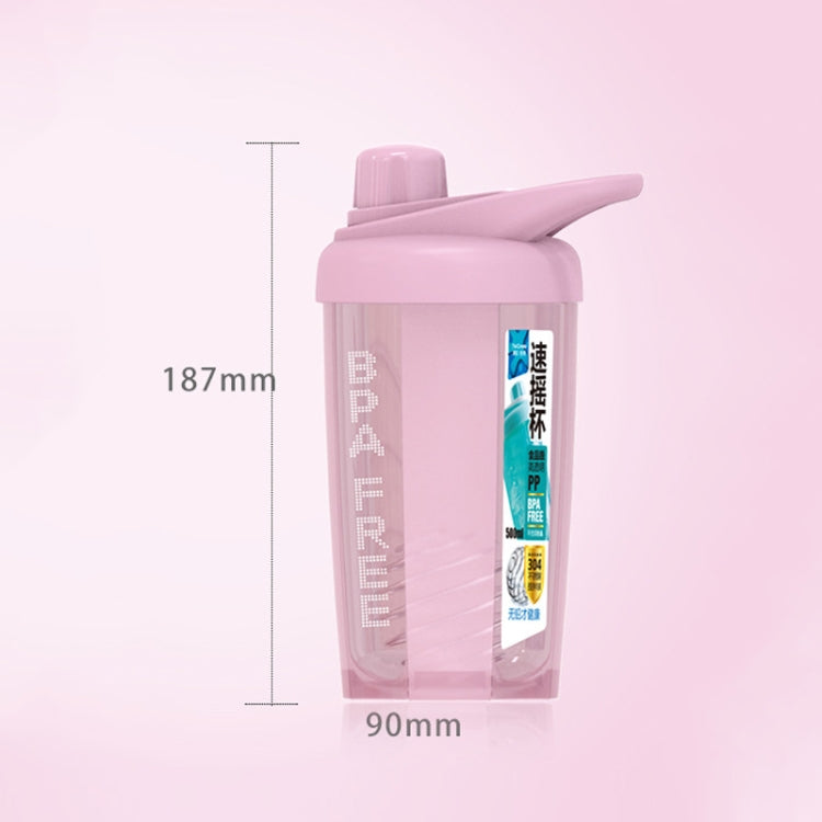 TC-1801 Milkshake Cup Plastic Fitness Sports Water Cup Shaking Cup, Blue, Pink, Beige