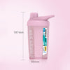 TC-1801 Milkshake Cup Plastic Fitness Sports Water Cup Shaking Cup, Blue, Pink, Beige