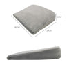 Memory Foam Infant Triangle Slope Cushion Pregnant Women Newborn Nursing Pillow, Crystal Soft Gray, Diamond Lattice White, Crystal Soft Black