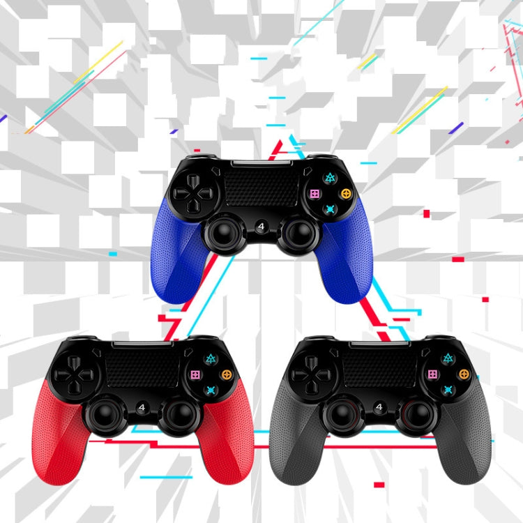 2 PCS Bluetooth Wireless Gamepad Touch Screen With Light Audio Dual Vibration Controller For PS4