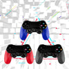 2 PCS Bluetooth Wireless Gamepad Touch Screen With Light Audio Dual Vibration Controller For PS4