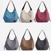 Canvas Bag Simple Wild Lady Retro Art Casual Bag Single Shoulder Bag, Lake Blue, Beige, Purple Coffee, Gray, Coffee, Black