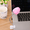 Mini Love Heart Clip LED Book Light Lamps Reading Book Desk Lamp Keyboard Light Eyes-Protect Energy Save Night Lights, Pink, Yellow, Blue