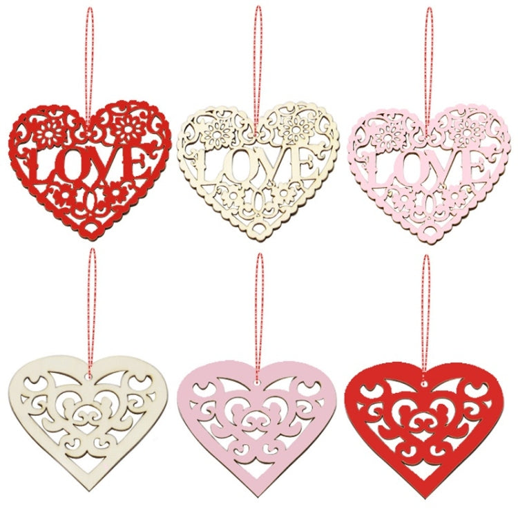 10pcs / Pack Valentines Day Wedding Supplies Hollow Love Decoration Small Pendant JM01767, JM01767, JM01768, JM01769, JM01770, JM01771, JM01772