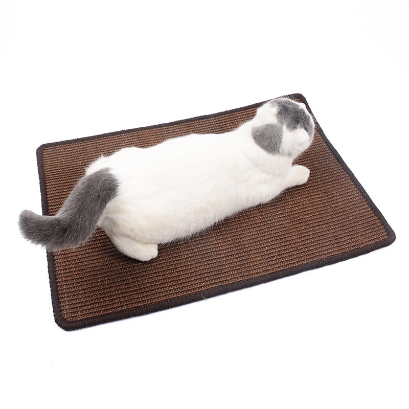 Cat Scratch Pad Pet Supplies Carpet Sleeping Mat Cat Placemat, Random Color Delivery, Specification: Overlock 60x90cm