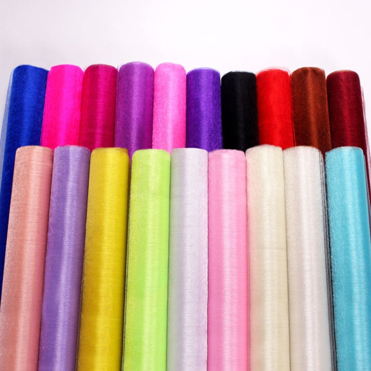 Snow Yarn Flowers Packaging Wedding Decoration Simple Gauze Flowers Packaging Materials, 48cmx4.5m