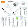 18 in 1 Kitchen Gadget Set Stainless Steel Whisk Silicone Oil Whisk Pizza Cutter, 18 in 1 Cutter