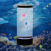 Desktop Simulation Cylindrical Jellyfish Light LED Colorful Atmosphere Night Light, 16 x 16 x 38cm